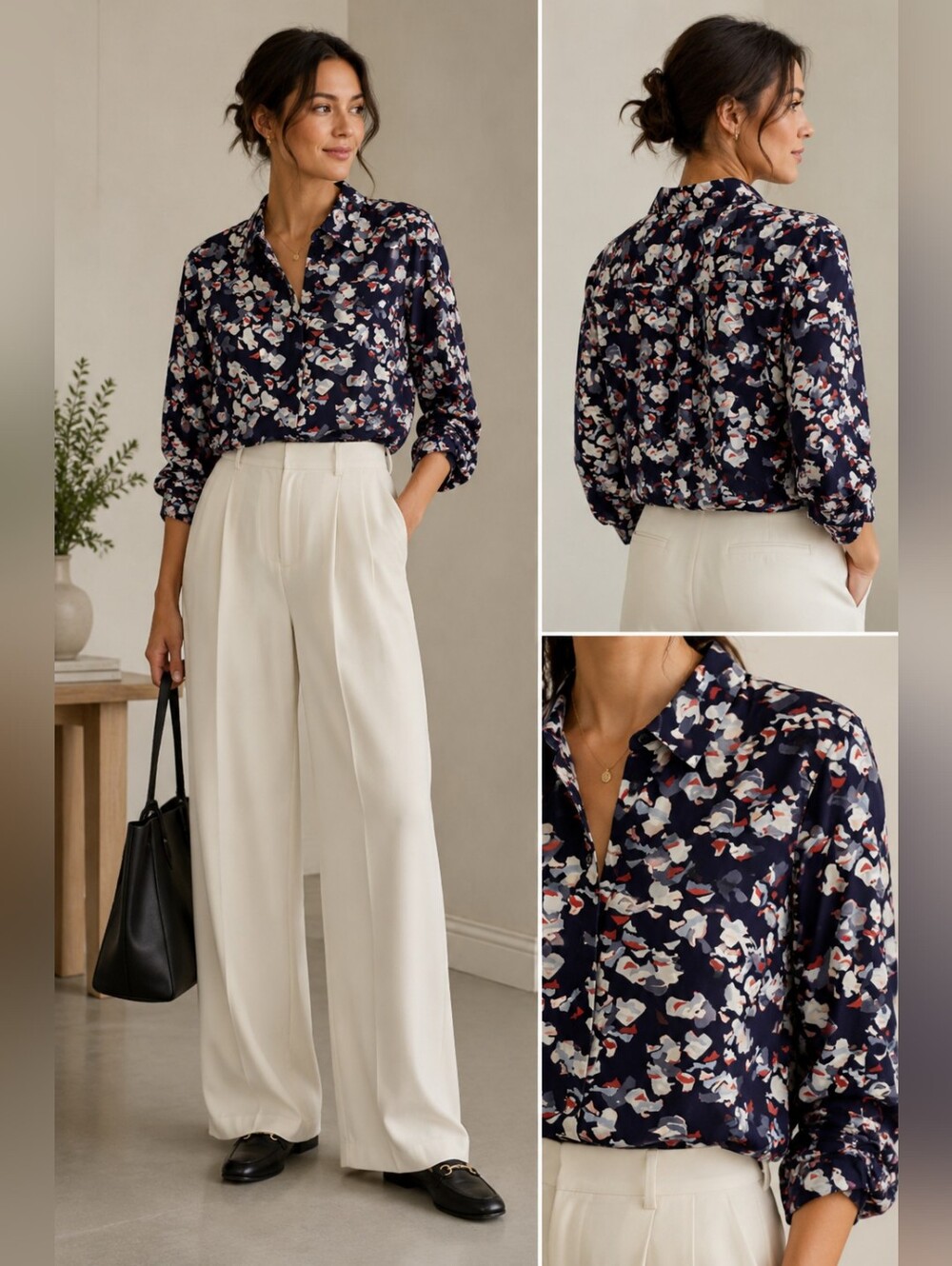 COS Floral Button-Down Shirt - 10